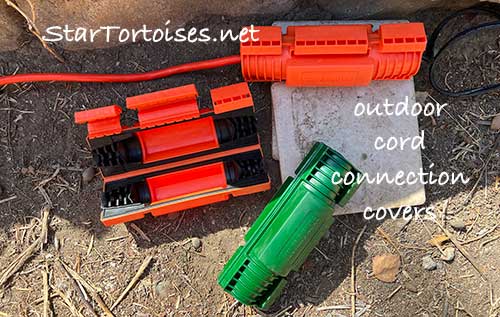 weatherproof outdoor cord connection covers